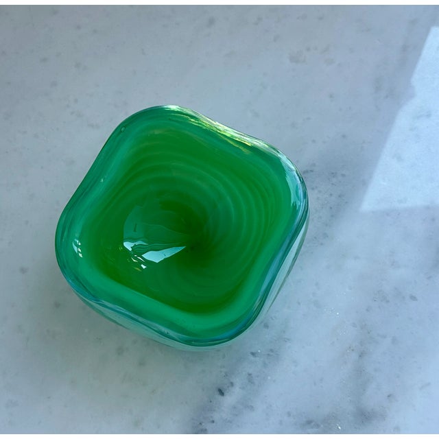 Cenedese 1950s Cenedese Murano Italian Art Glass Bowl Mid Century Modern For Sale - Image 4 of 5