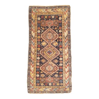 Antique Caucasian Shirvan Rug 4’ X 7’11” For Sale