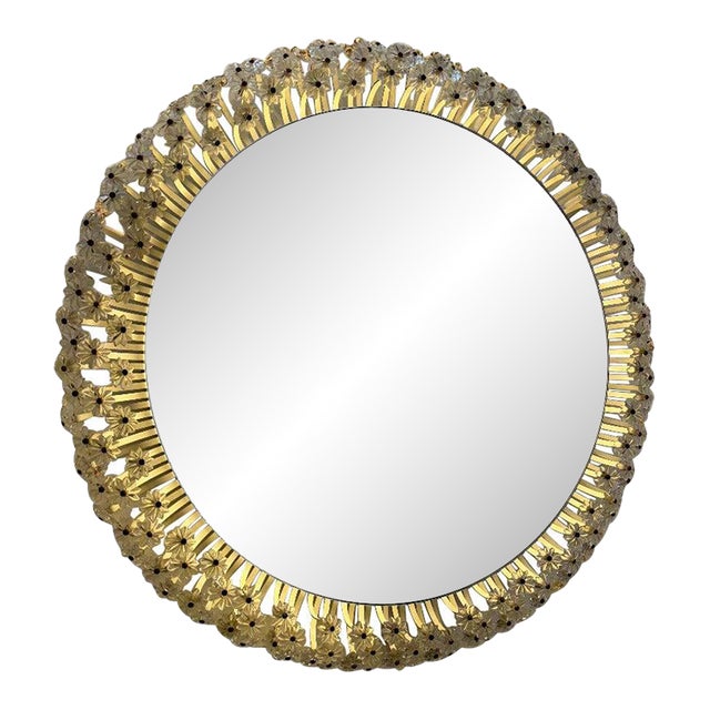 20th Century Backlit Modernist Circular Mirror, Germany For Sale