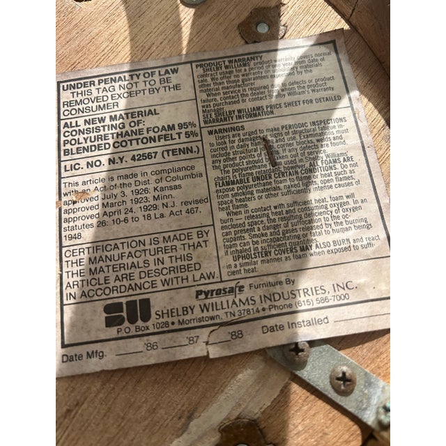 1980’s Shelby Williams Palm Beach Chinoiserie Bamboo Swivel Barstools - A Pair For Sale - Image 9 of 10