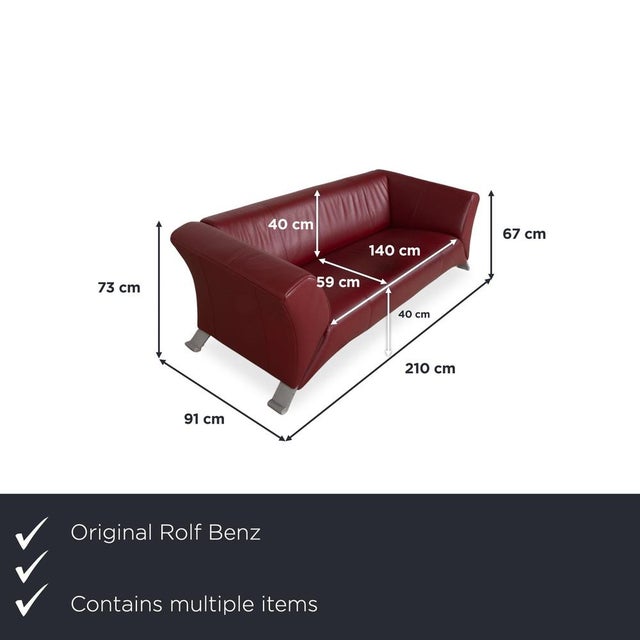 This set consists of a three-seater and a two-seater from the 322 series. The Rolf Benz 322 is a true design classic,...