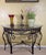 Contemporary Contemporary Iron and Glass Console Table For Sale - Image 3 of 3