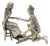 Vintage Italian Cinderella and Prince Silver 800 Figurine Duo by Arezzo Silversmiths, 1970s For Sale