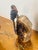 Contemporary 1960s Semiprecious Carved Stone Bird on Impressive Citrine Clusyer Geode Specimen For Sale - Image 3 of 5