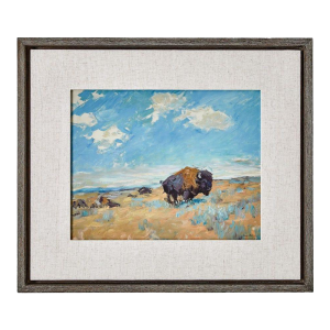Buffalo Plains - Framed Canvas