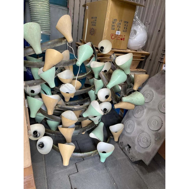 Mid-Century Modern Gino Sarfatti Model #10 Sconces in Red for Arteluce - a Pair For Sale - Image 3 of 12