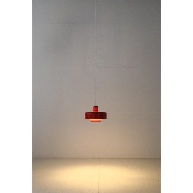 Space Age Danish Go-Go Pendant Lamp attributed to Dan Heersø for Vitrika, 1970s For Sale - Image 12 of 16