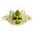 Lotus Gold Ring With Peridot Silver, Gold, Size 6 For Sale