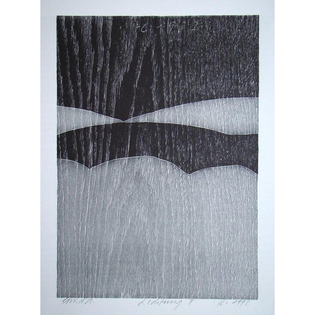 Franz Eggenschwiler, Lichtung II, 1992, Original Woodcut For Sale - Image 15 of 15