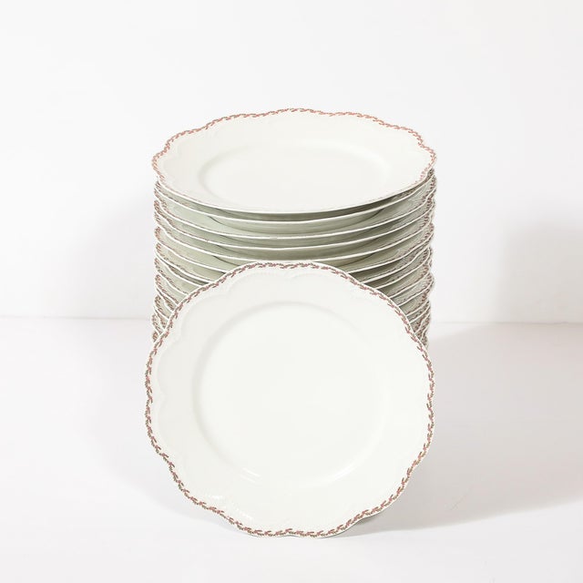 Antique Haviland for Limoges Porcelain Dinner Set for 24 Floral Spray Pattern For Sale - Image 16 of 18