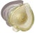 Vintage Murano Barovier Toso Gold Flecks White Swirl Italian Art Glass Heart Ashtray Dish Bowl For Sale In Orlando - Image 6 of 11