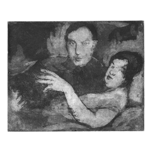 1922 William Meyerowitz Theresa and William Portrait Etching