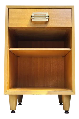 Nightstand Cabinet With Drawer & Adjustable Shelf by Raymond Loewy for Mengel-Man