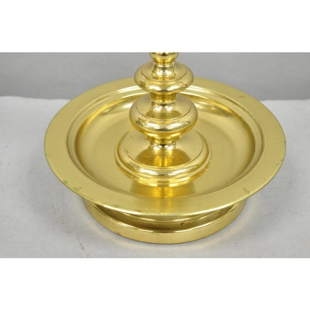 Late 20th Century Vintage Remington Brass Equestrian Hunting Horn French Horn Table Lamp For Sale - Image 5 of 15