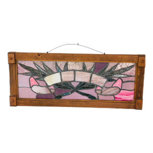 1920s American Pennsylvania Antique Stained Glass Church Window