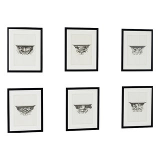 Framed Engravings, 19th Century, Set of 6 For Sale