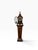 1920s Antique Italian Louis XV Style Marquetry & Bronze Pedestal Clock - C. 1920 (2-Piece Set) For Sale - Image 5 of 15
