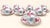 An elegant Limoges fine porcelain coffee service, signed Raynaud & Co., comprising eight cups and matching saucers. The...