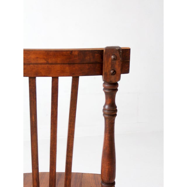 Antique Victorian Children's Swivel Desk Chair For Sale - Image 13 of 18