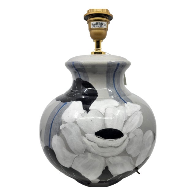 French Ceramic Lamp by Hubert Olivier, 1980s For Sale
