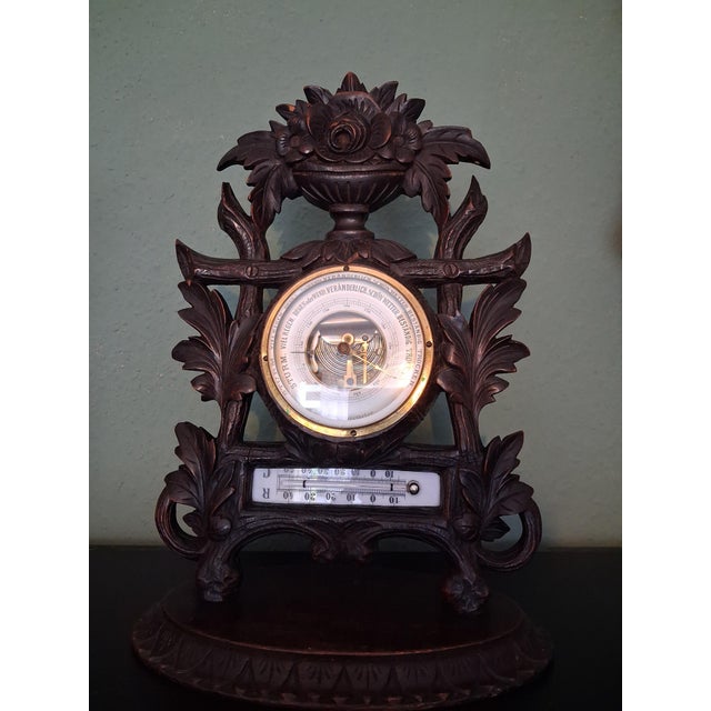 Vintage Black Forest Barometer, 1959 For Sale - Image 3 of 7