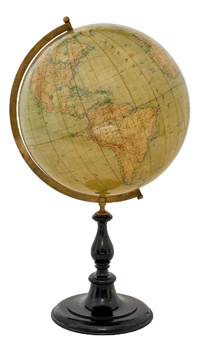 Large Early 20th Century Globe on Stand by Jordglob, 1890s