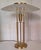 Dimmable Brass-Colored Metal Table Lamp with Glass Shade from TZ-Leuchten, 1980s, in Very Good conditions. Designed 1980...