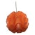 Mid Century Postmodern Orange Wavy Swag Pendant Lamp LeKlint Style For Sale