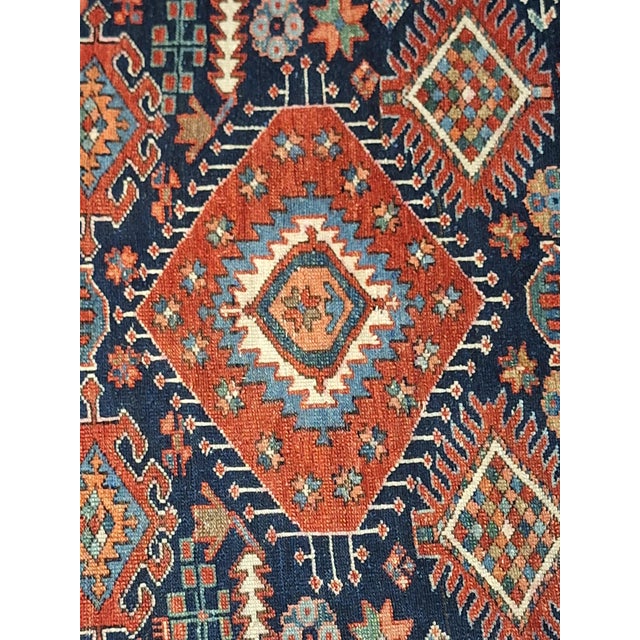 Mid 20th Century Vintage Persian Serapi Gallery Size For Sale - Image 5 of 7