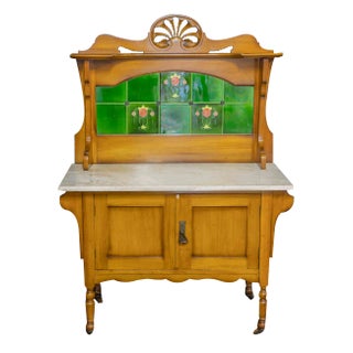 Victorian Birch Washstand For Sale
