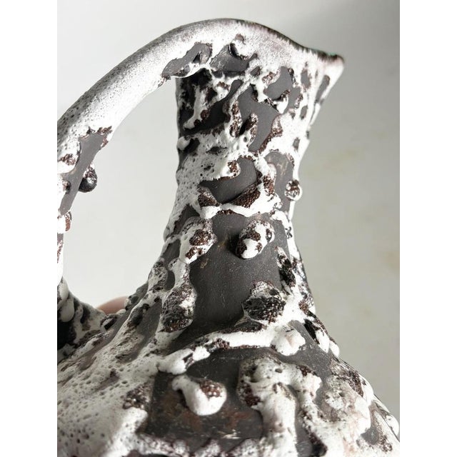 White and Green Vase from Vallauris, France, 1960 For Sale - Image 9 of 13