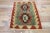 Textile Vintage Persian Shiraz Kilim Rug - 01'11 X 02'10 For Sale - Image 7 of 9