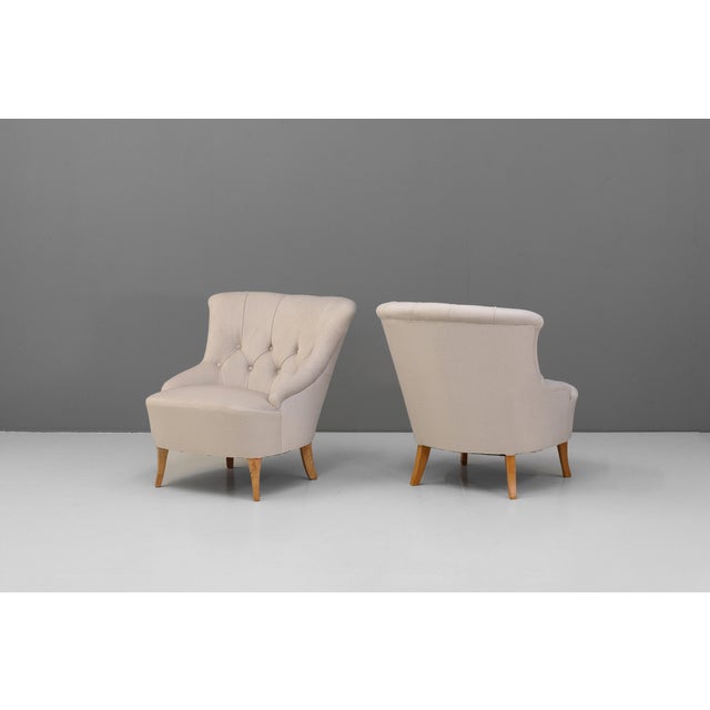 Wood Set of Swedish Cocktail Chairs, 1960 For Sale - Image 7 of 7