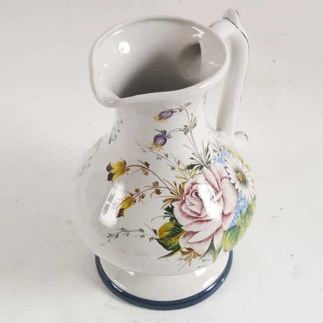 Art nouveau jug, early 1900s, ceramic, bassano. This piece has an attribution mark, i am sure that it is completely...