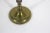 Metal Vintage Brass Three Arm Candelabra For Sale - Image 7 of 8
