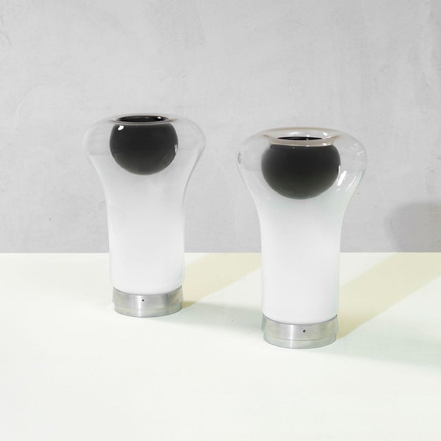 Mid-Century Modern Saffo Lamps by Angelo Mangiarotti for Artemide, 1967, Set of 2 For Sale - Image 3 of 8