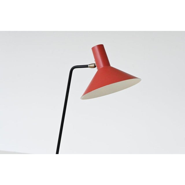 Model 8025 Floor Lamp by J.J.M. Hoogervorst for Anvia, the Netherlands, 1957 For Sale - Image 10 of 16