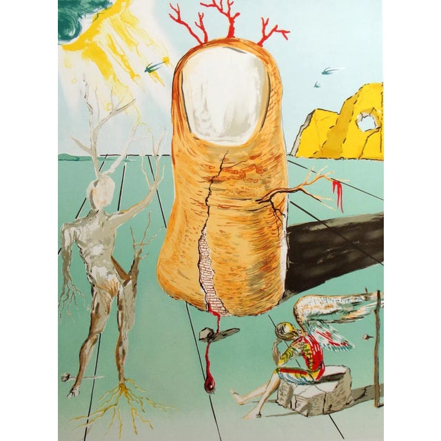 Surrealism 1980 "The Thumb" Surrealist Print Hand Signed by Salvador Dali For Sale - Image 3 of 8