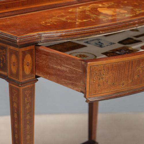 Brown Neoclassical Style Showcase For Sale - Image 8 of 13