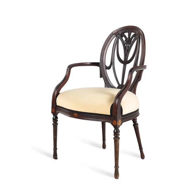 English Antique Mahogany Carlton House Desk and Chair For Sale - Image 3 of 11