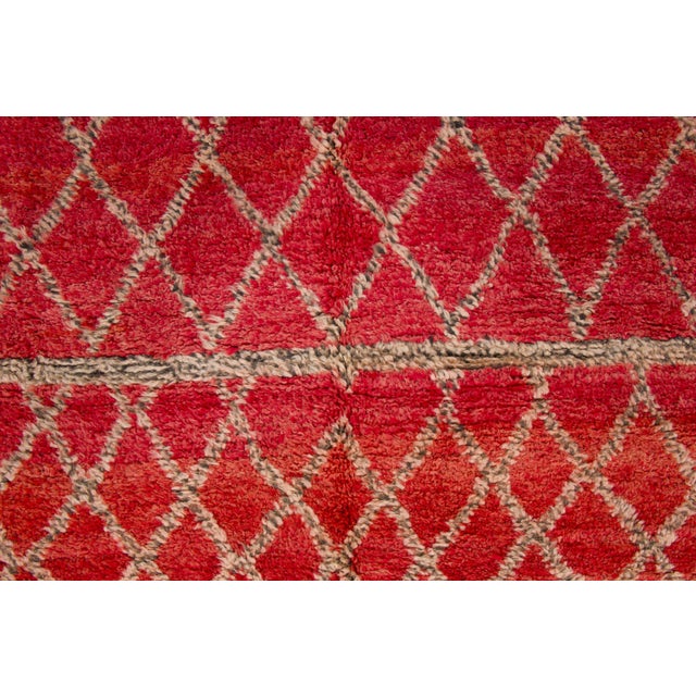 Rug & Kilim Vintage Moroccan Berber Rug With Geometric Design by Rug & Kilim, 1950-1959 For Sale - Image 4 of 9