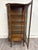 Victorian Antique Cortland Cabinet Co Quarter Sawn Bow Front Display Cabinet Curio For Sale - Image 3 of 10