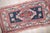 Antique Zabihi Collection Navy Persian Veramin Mini Rug For Sale - Image 4 of 5