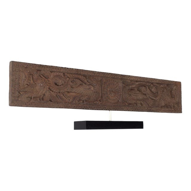 Chettinad Carved Architectural Panel, Tamil Nadu, India, 1800s For Sale