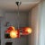 1960s Mid-Century Space Age Orange Wood and Glass Sputnik Chandelier, 1960s For Sale - Image 5 of 11