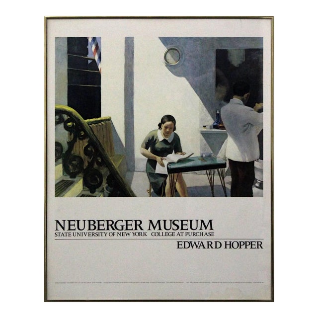 Edward Hopper The Barber Shop Neuberger Museum Vintage Exhibition ...