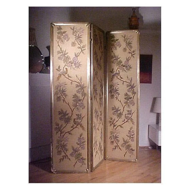 Vintage Italian Chinoiserie Room Divider Screen For Sale In Chicago - Image 6 of 13