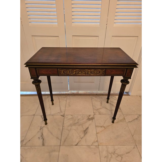 Antique Francois Linke Attributed Flip Top Exotic Table For Sale In Boston - Image 6 of 18