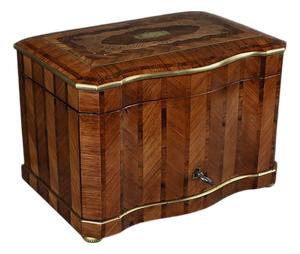 Napoleon III Marquetry Cigar Humidor, Mid-19th Century