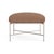 Contemporary Brown Jordan Venetian Ottoman, Dove frame with Fusion Clay fabric For Sale - Image 3 of 11